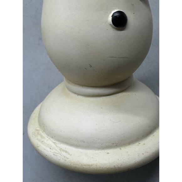 Christmas Snowman Ceramic Candlestick Holder Top Hat & Scarf 9.5" Tall READ - Picture 8 of 8